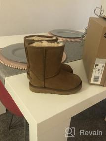 img 5 attached to 👦 Мальчиковые зимние ботинки UGG Classic Short Azalea