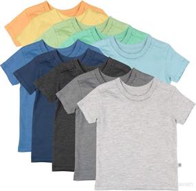 img 4 attached to HonestBaby Organic T Shirt Multi Packs 10 Pack Apparel & Accessories Baby Girls good for Clothing