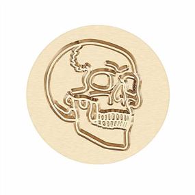 img 2 attached to Vintage Skull Wax Seal Stamp For Embellishing Cards, Envelopes, Invitations, And Wine Packages - Yoption Sealing Stamp
