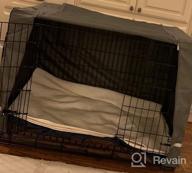 img 1 attached to Durable And Waterproof Yotache Dog Crate Cover For 48" Double Door Pet Kennel - Keep Your Pet Safe And Comfy Indoors And Outdoors review by Jackie Wilson