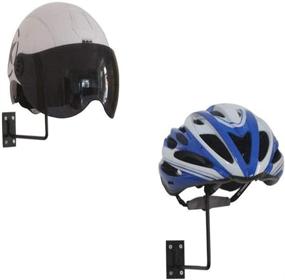 img 2 attached to PEI Motorcycle Accessories Helmet Holder Jacket Hanger Wall Mounted Multifunctional Rack (White 3Pc)