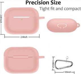 img 3 attached to Amurgo Airpods Pro Case Cover, [2019 Released] Soft Silicone Skin Cover Shock-Absorbing Protective Case With Keychain For Airpods Pro [Front LED Visible] (Pink)