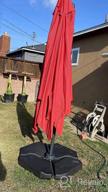 img 1 attached to Cantilever Patio Umbrella With 360° Rotation And Tilt - ASTEROUTDOOR'S 9X12.5 Ft. Aluminum Umbrella For Comfortable Outdoor Living review by Aaron Gonzales