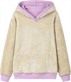 img 3 attached to Winter-Ready: Women'S Sherpa Fleece Lined Hooded Sweatshirts For Active Style