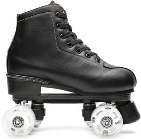 img 2 attached to Men Women Youth Quad Roller Skates For Indoor Outdoor Speed Skating - MSMAX