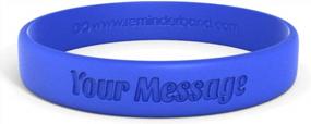 img 4 attached to Customized 100% Silicone Wristband - Personalized Bracelet For Events, Gifts, Causes, And Fundraisers - Ideal For Men And Women - Promote Awareness With Custom Silicone Rubber Bracelet