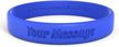 customized 100% silicone wristband - personalized bracelet for events, gifts, causes, and fundraisers - ideal for men and women - promote awareness with custom silicone rubber bracelet logo