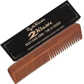 img 2 attached to 2Klawz Hair Comb for Men - Wide and Fine Teeth Full Size Combination Comb - Ultimate Grooming Gift for Men's Hair and Beard - Clark Kent Comb Brush