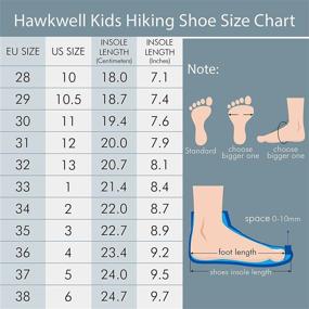 img 2 attached to Hawkwell Outdoor Hiking Little Orange Boys' Shoes ~ Outdoor