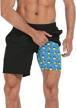 lrd mens athletic workout shorts with compression liner 7 inch inseam logo