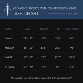 img 2 attached to LRD Mens Athletic Workout Shorts With Compression Liner 7 Inch Inseam