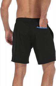 img 1 attached to LRD Mens Athletic Workout Shorts With Compression Liner 7 Inch Inseam
