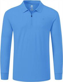 img 4 attached to MoFiz Men'S 1/4-Zip Long Sleeve Golf Shirt: Quick-Dry, Slim Fit & Versatile For Athletic And Hiking Activities