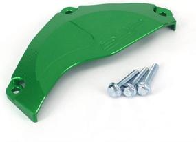 img 1 attached to 🛡️ JFG RACING CNC Aluminum Billet Green Engine Case Clutch Cover Guard Protector for KXF250 09-16: Reliable Protection for Your Motorcycle's Engine