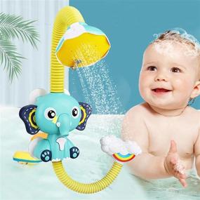 img 4 attached to 🛁 Bath Toy - Automatic Water Pump with Hand Shower Sprinkler: Fun Bathtub Toys for 3-5 Year Old Girls & Boys