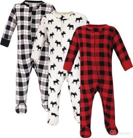 img 4 attached to 👶 Hudson Baby Cotton Sleep and Play bodysuit