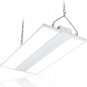 img 4 attached to LEONLITE 4FT 160W LED High Bay Shop Light, 1080W Eqv. 135LM/W, 120-277V Dimmable 5000K Daylight Linear Hanging Warehouse Garage Building UL Listed