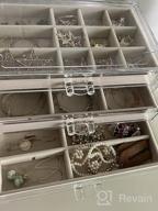 img 1 attached to Women'S Clear Acrylic Jewelry Box With 5 Drawers - Velvet Earring Display Holder For Rings, Bracelets, Necklaces And Earrings - Birthday & Christmas Gift Idea By Misaya review by Jero Fontaine
