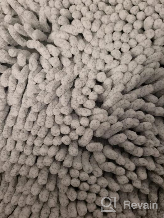 img 1 attached to Indulge In Utmost Comfort With OLANLY Luxury Chenille Bathroom Rug Mat - Soft, Absorbent, And Non-Slip Bath Mats review by Shakim Yates
