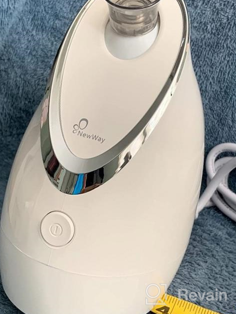 img 1 attached to 🌬️ NewWay Facial Steamer & Extendable Arm Warm Mist Humidifier - Face Spa Sinus Moisturizing for Home & Salon Use review by Matt Davis