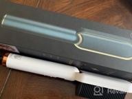 img 1 attached to Aokitec Ring Green Hair Straightener Brush - Fast Heating With 3 Temp Settings, Built-In Comb, LED Display, PTC Ceramic Heating & Anti-Scald - Perfect For Salon-Quality Straightening At Home review by Mary Brown