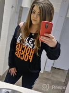 img 1 attached to Get Ready For Halloween With Our Women'S Off Shoulder Graphic Sweatshirt review by Steve Chomos
