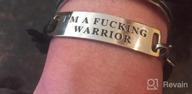 img 1 attached to Yiyang Motivational Inspirational Leather Bracelet - Adjustable Bangle Jewelry in Stainless Steel review by Aaron Charlton