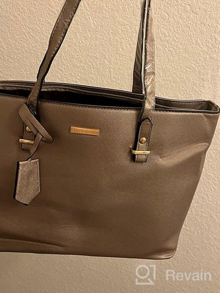 img 1 attached to 👜 Stylish Women's Fashion Handbags Set: Wallet, Tote Bag, Shoulder Bag, Top Handle Satchel review by Demond Clenney