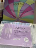 img 1 attached to Saviland Soft Gel Nail Tip Almond - Complete Kit For A Perfect Salon-Quality Look review by Douglas Norton