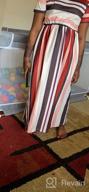 img 1 attached to Miss Bei Girls' Summer Stripe Maxi Dress with Pocket, Short Long Sleeve, Size 3-16T - Ideal for Holiday and Casual Wear review by Kathy Sloan