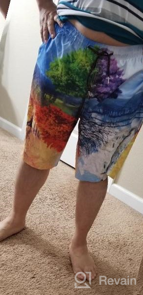 img 1 attached to 🌌 Galaxy Swimwear Shorts with Pockets for Boys - Hgvoetty Pattern review by Robert Hines