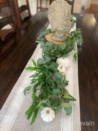 img 1 attached to Add A Touch Of Elegance With Windiy'S 5.9' Artificial Willow Vines And Eucalyptus Garland - Perfect For Weddings And Home Decor review by Brian Faxon