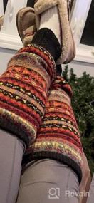 img 5 attached to 3 пары женских трикотажных гетров - зимние носки в стиле бохо для девочек | Змарт Гетры