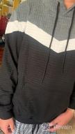 img 1 attached to Men'S Casual Long Sleeve Plaid Jacquard Hoodie Pullover With Pocket review by Ryan Frawley
