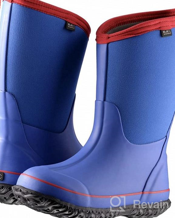 img 1 attached to MCIKCC Waterproof Rubber Boys' Boots - Choose from Multiple Options! review by Kyle Earley