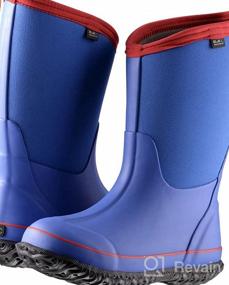 img 6 attached to MCIKCC Waterproof Rubber Boys' Boots - Choose from Multiple Options!