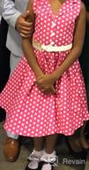 img 1 attached to BlackButterfly Kids 'Holly': Vintage Polka Dot 50's Girls Dress in Classic Style review by Karl Swift