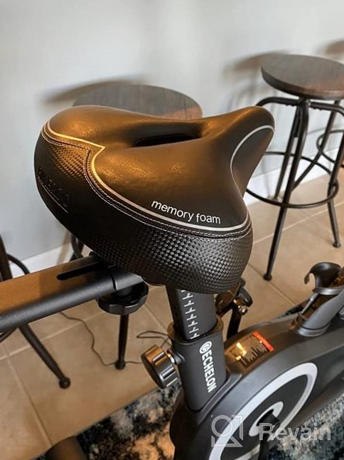 img 1 attached to Bikeroo Memory Foam Bike Seat - Ultimate Comfort Saddle For Men And Women - Suitable For Peloton, Stationary, Mountain, Road, And Exercise Bikes - Cushion With High SEO Rank review by Jeremy Rodriguez