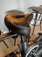 img 1 attached to Bikeroo Memory Foam Bike Seat - Ultimate Comfort Saddle For Men And Women - Suitable For Peloton, Stationary, Mountain, Road, And Exercise Bikes - Cushion With High SEO Rank review by Jeremy Rodriguez