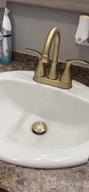 img 1 attached to 🚰 TRUSTMI Brushed Gold Bathroom Faucet: 2 Handle Lavatory Sink Faucet with Pop Up Drain and Water Supply Lines review by Josh Fox