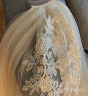 img 1 attached to Stunning Faiokaver Sequin Lace Wedding Veil - Elegant Cathedral Length With Comb review by Philip Anderson
