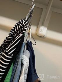 img 6 attached to Maximize Your Closet Space With KLEVERISE'S 20 Pack Stainless Steel Cascading Hangers