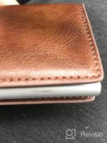 img 7 attached to Premium Minimalistic Leather Credit Aluminum Ejector: Perfect Men's Wallet Accessory for Card Cases and Money Organizers