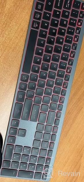 img 1 attached to Earto K637 Wireless Keyboard And Mouse Set With 7 Color Backlit And Rechargeable Battery - Perfect For Windows/Mac OS/Laptops/PCs review by Carl Henderson
