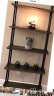 img 1 attached to Ivinta Industrial Bookshelf 3 Shelf Bookcase, Rustic Storage Shelf Plant Shelf Vintage Kitchen Shelves, Farmhouse Etagere Heavy Duty Display Shelf Wide Modern Open Pipe Book Case (3-Tier) review by Russ Conrad