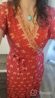 img 1 attached to Boho Chic: ZESICA Women'S Floral Wrap Maxi Dress For Beach And Party review by Courtney Wang
