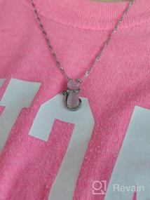 img 5 attached to 🐱 Cute Pink Cat Pendant Necklace - Platinum Plated Animal Cat Jewelry, Teen Girls Gifts (ZY062)