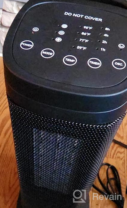 img 1 attached to Stay Warm And Safe With Our 1500W Portable Tower Space Heater - 3 Modes, Thermostat, Remote, Timer, And 90° Oscillation For Home, Indoor, And Office Use review by Hunter Feerey