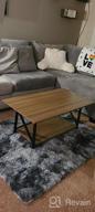 img 1 attached to Rustic Farmhouse Coffee Table With Storage Shelf For Living Room, Easy Assembly, Espresso - Large 𝟒𝟑.𝟑" X 𝟐𝟑.𝟔 review by Jayt Shields