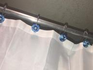 img 1 attached to Upgrade Your Shower Setup With Cyrra Stainless Steel Double Hooks - Rust Resistant, Glide Smoothly, And Ideal For Shower Curtain And Liner - 12 Pack With Starfish And Shell Design! review by Michael Paquette